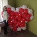 Сердце 3D (200смХ 270см) - 4000 рублей